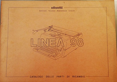 Olivetti linea 98, catalogo parti ricambio