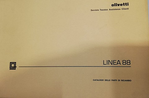 Olivetti Linea 88 catalogo parti di ricambio