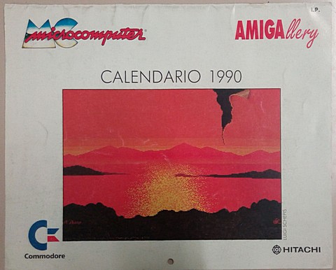 MC microcomputer calendario del 1990