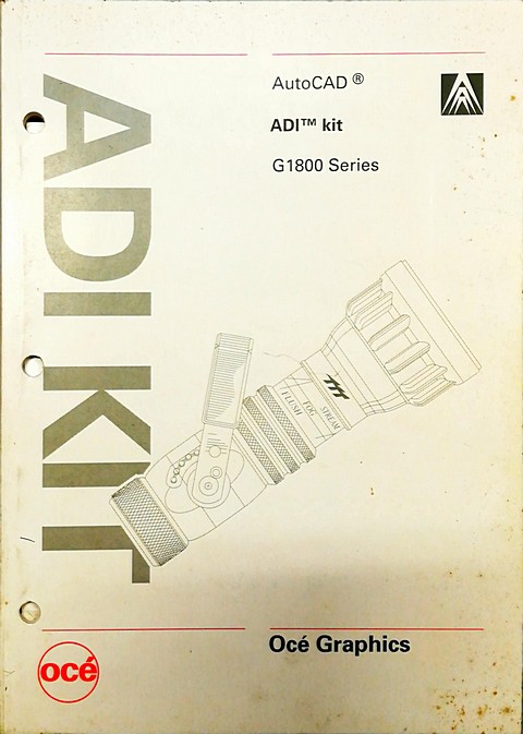 Oc Autocad ADI kit per serie G1800