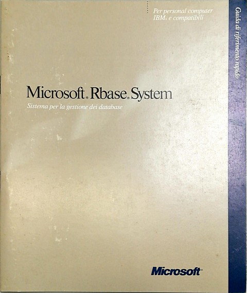 Microsoft Rbase system