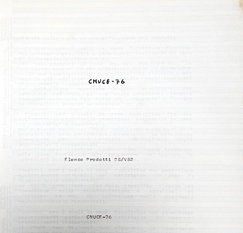Manuali e documentazione CNUCE 1977 IBM 360 e 370
