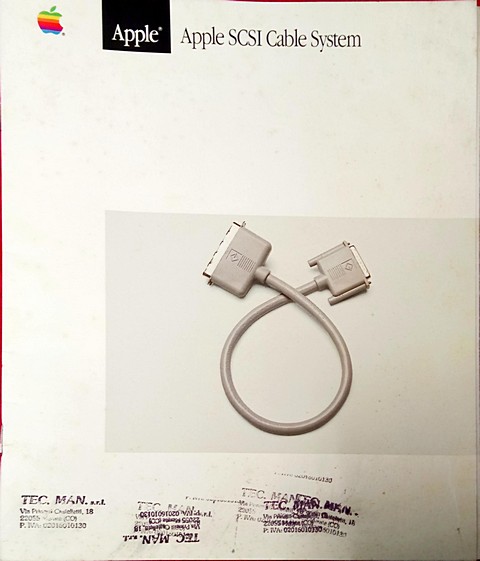 Apple SCSI cable system