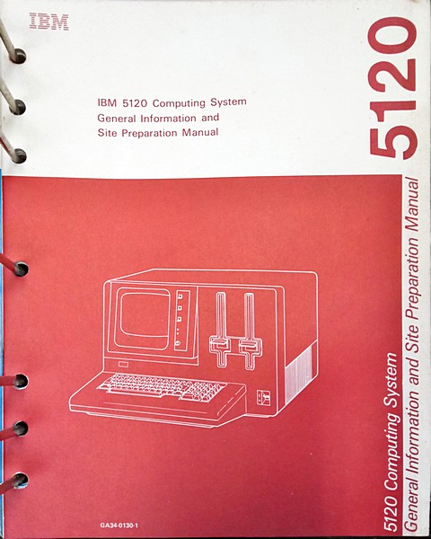 IBM 5120 computing system, general information and site preparation