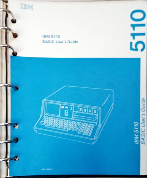 ibm 5110 basic user's guide