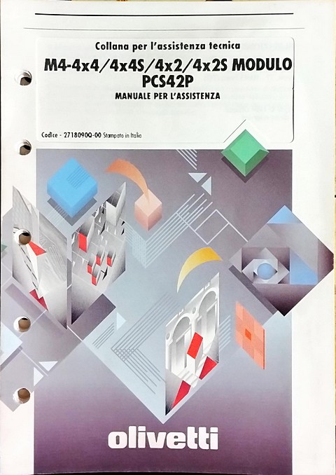 Olivetti M4-4x4,PCS 42, manuale per l'assistenza