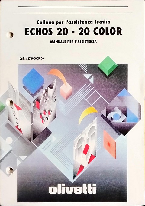 Olivetti Echos 20 - 20 color, manuale per l'assistenza