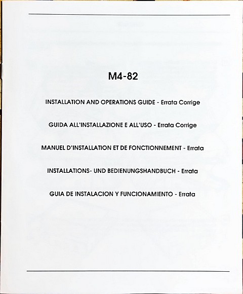 Olivetti M4-82, guida installazione ed uso