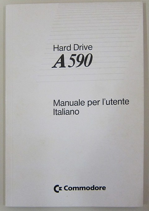 commodore a590 Hard drive manuale utente