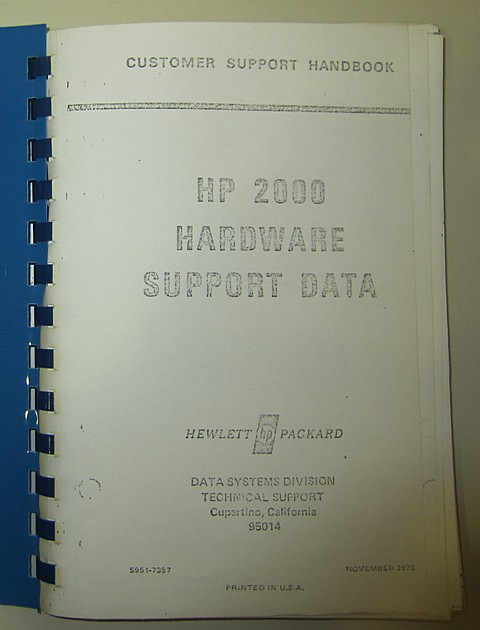 hp 2000 hardware support data