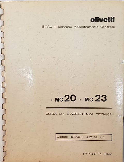 Olivetti mc20-mc23 guida assistenza tecnica