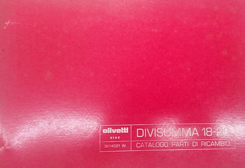 Olivetti Divisumma 18 - 28 catalogo ricambi