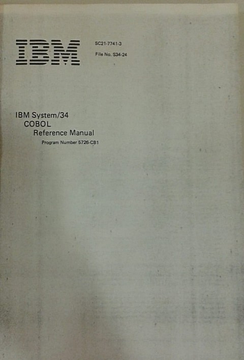 IBM cobol sistema/34
