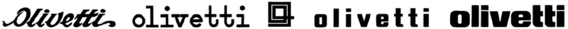 logo Olivetti nel corso della produzione